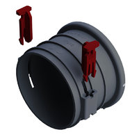 Vallox Blue Sky lähtökaulus 75mm + 2 lukitsinta